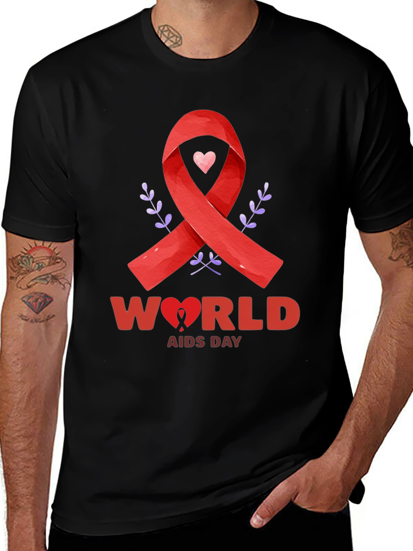 World AIDS Day Awareness Ribbon T-Shirt