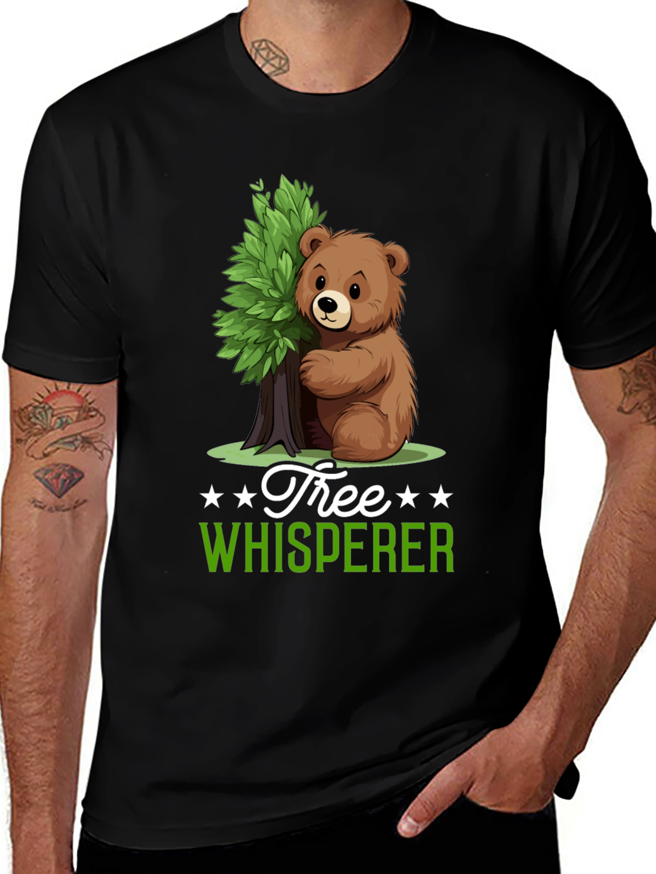 Tree Whisperer Bear T-Shirt