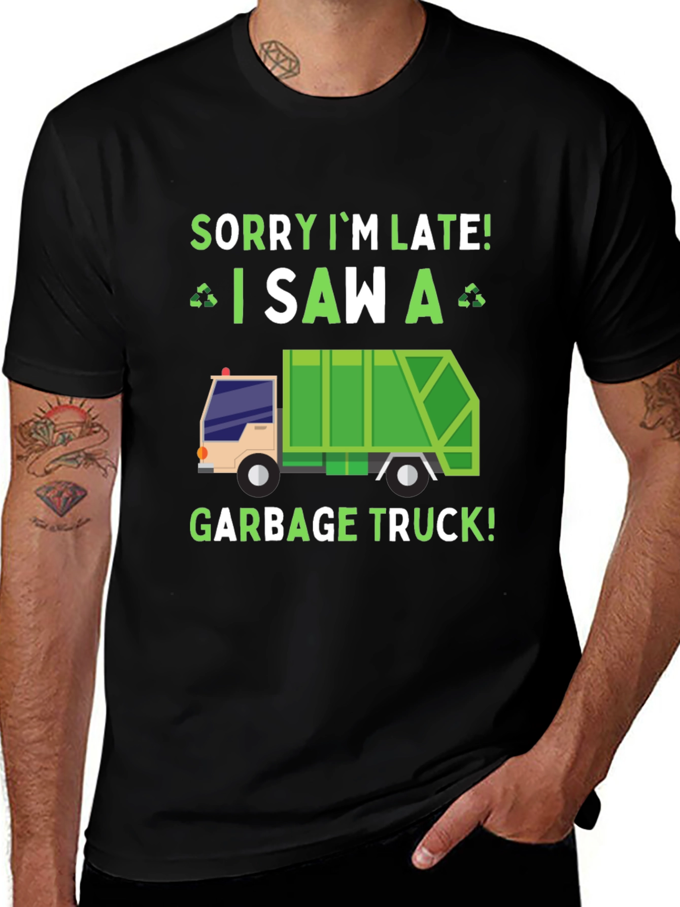 Variant 7 of Garbage Truck T-Shirt