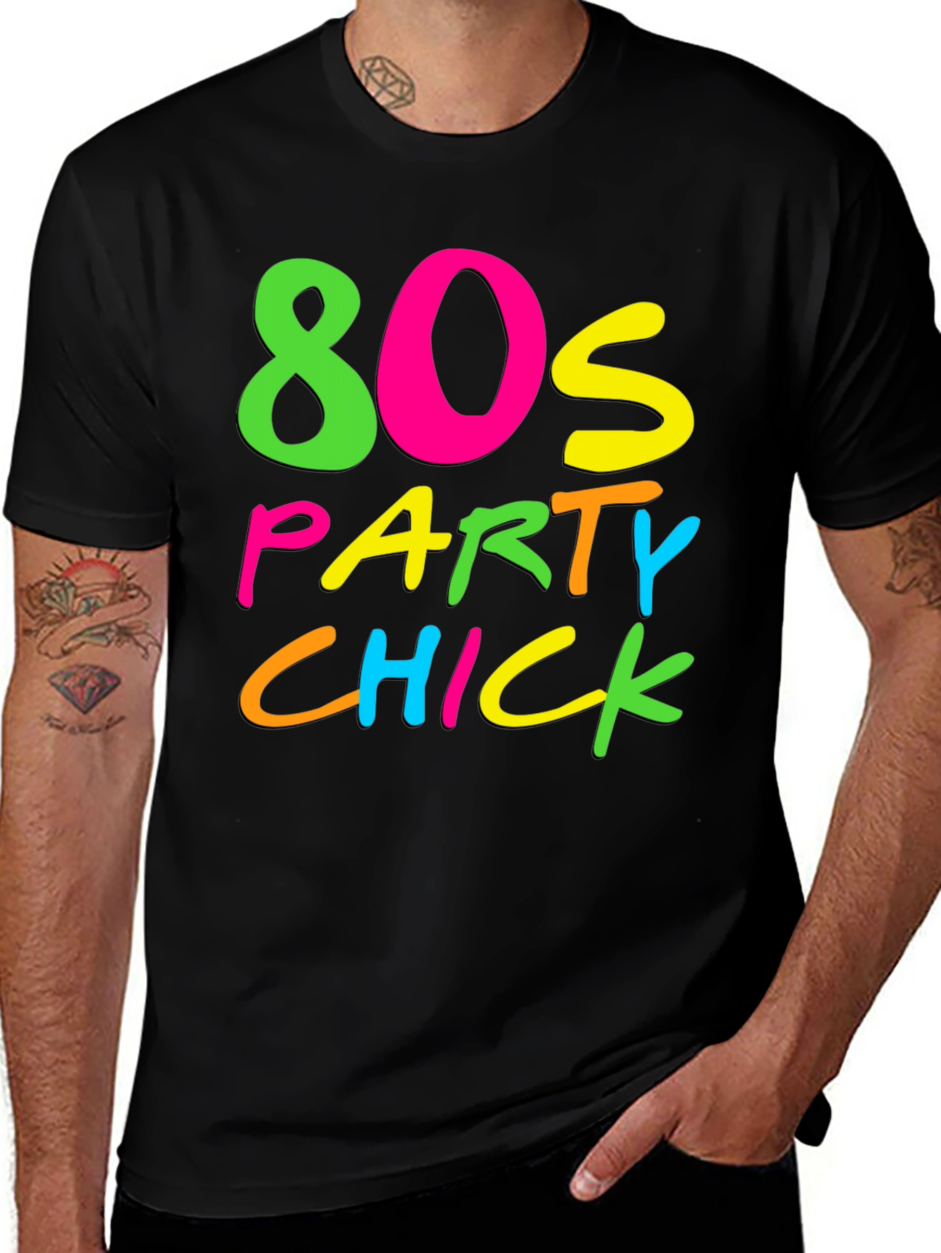 Variant 21 of 80s Party Chick Graphic Tee