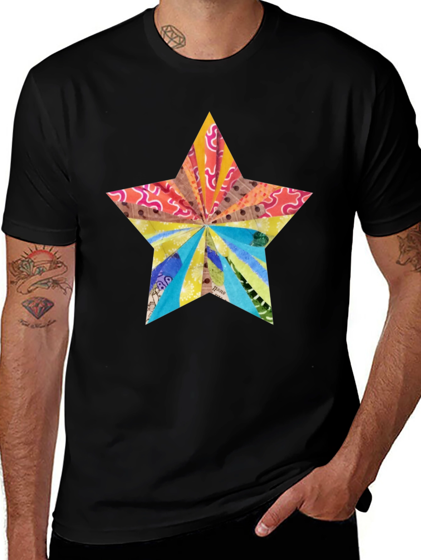Variant 16 of Star Graphic T-Shirt - Modern Artistic Design