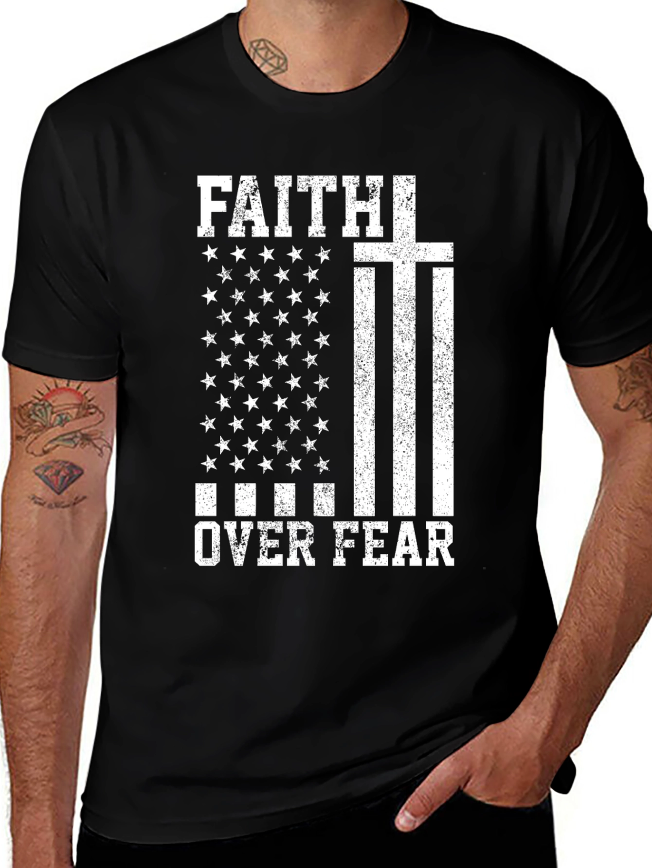Variant 27 of Faith Over Fear Graphic T-Shirt