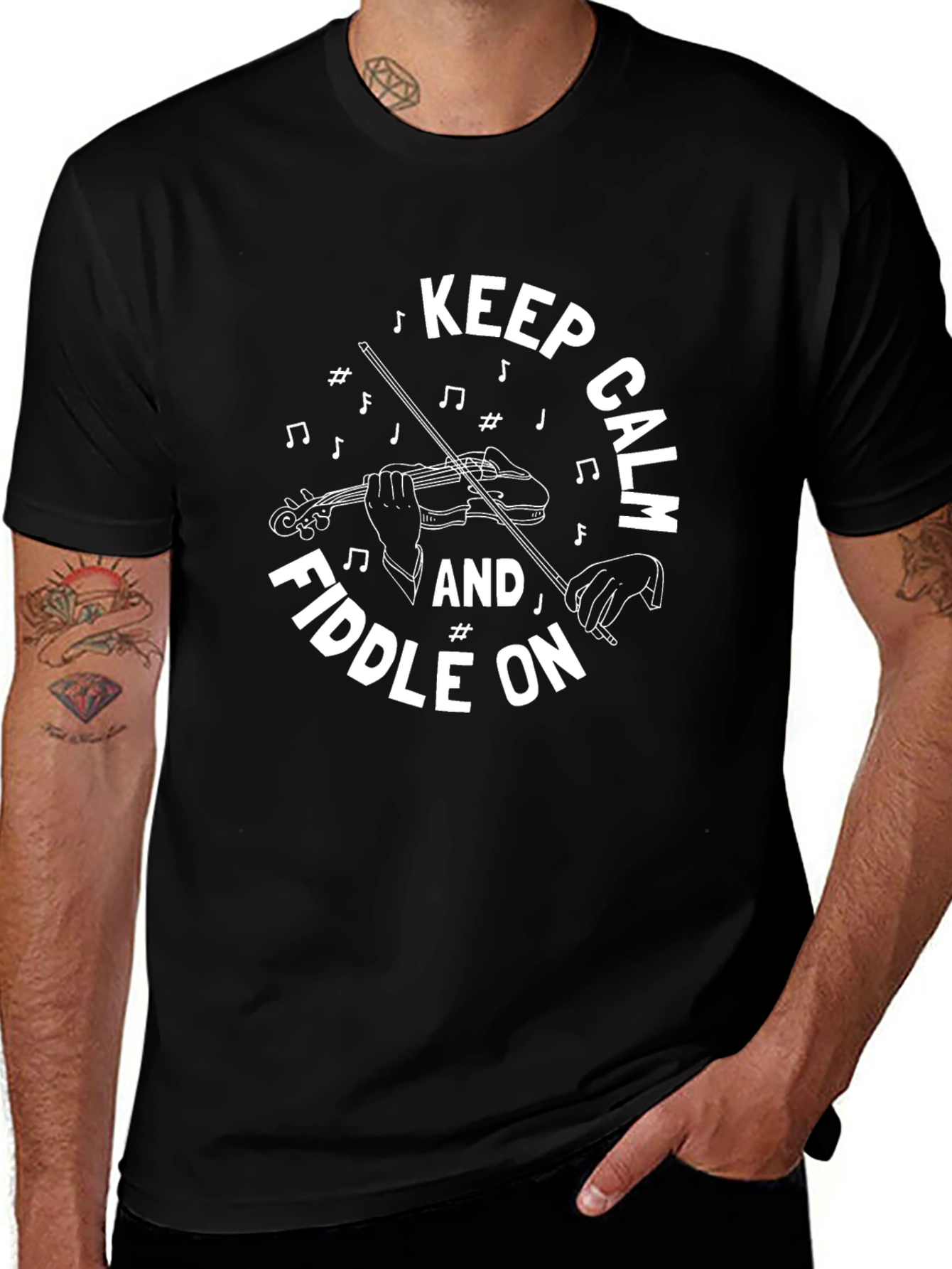 Keep Calm and Fiddle On T-Shirt