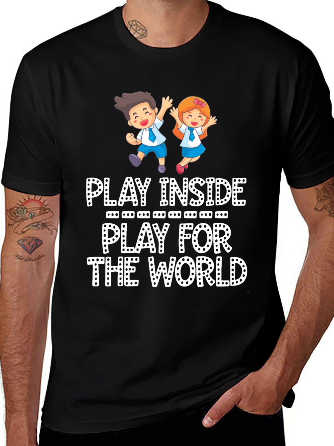 Variant 11 of Play Inside, Play For the World Tee