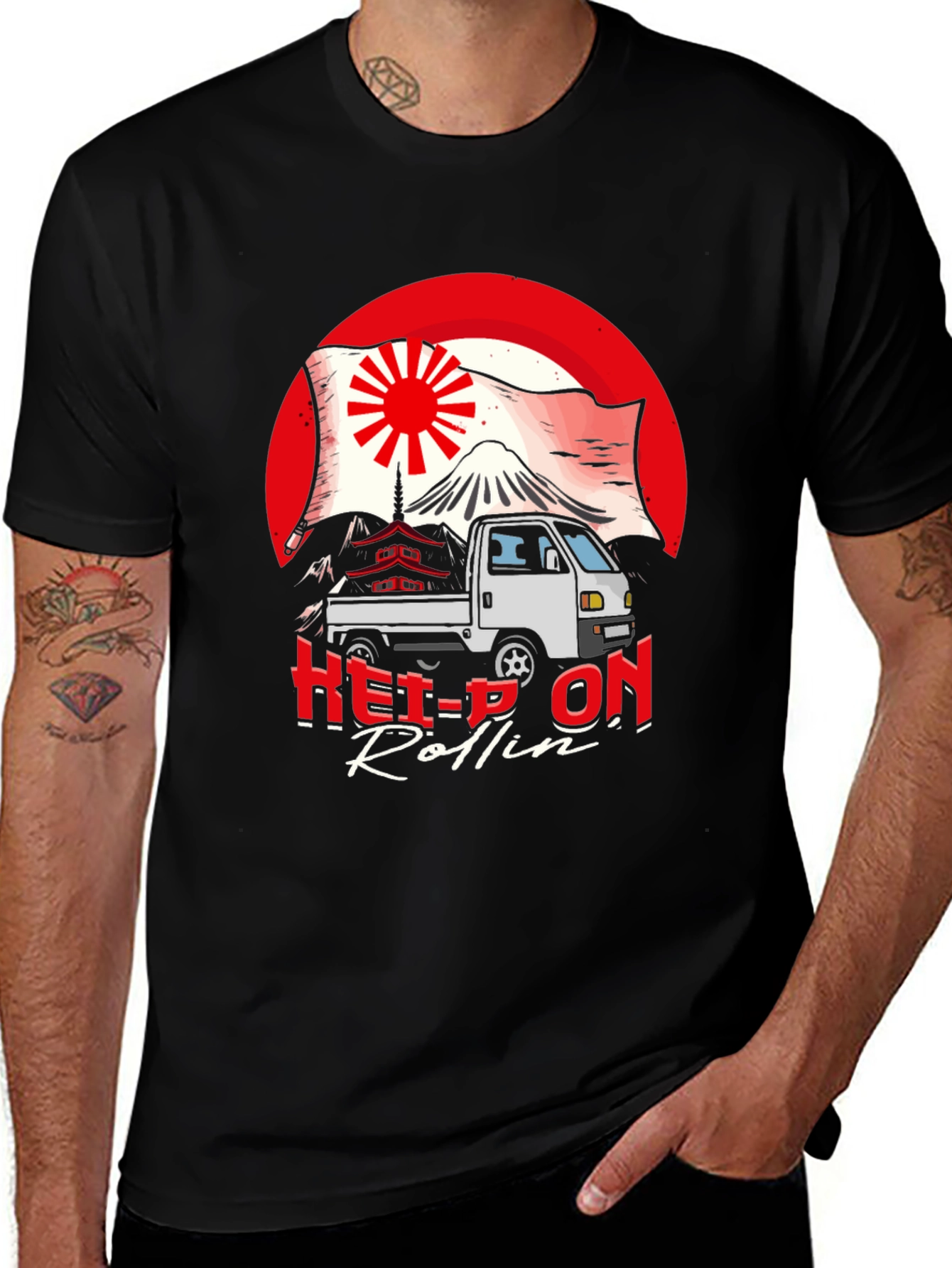 Help-On Rollin' Japanese Truck T-Shirt