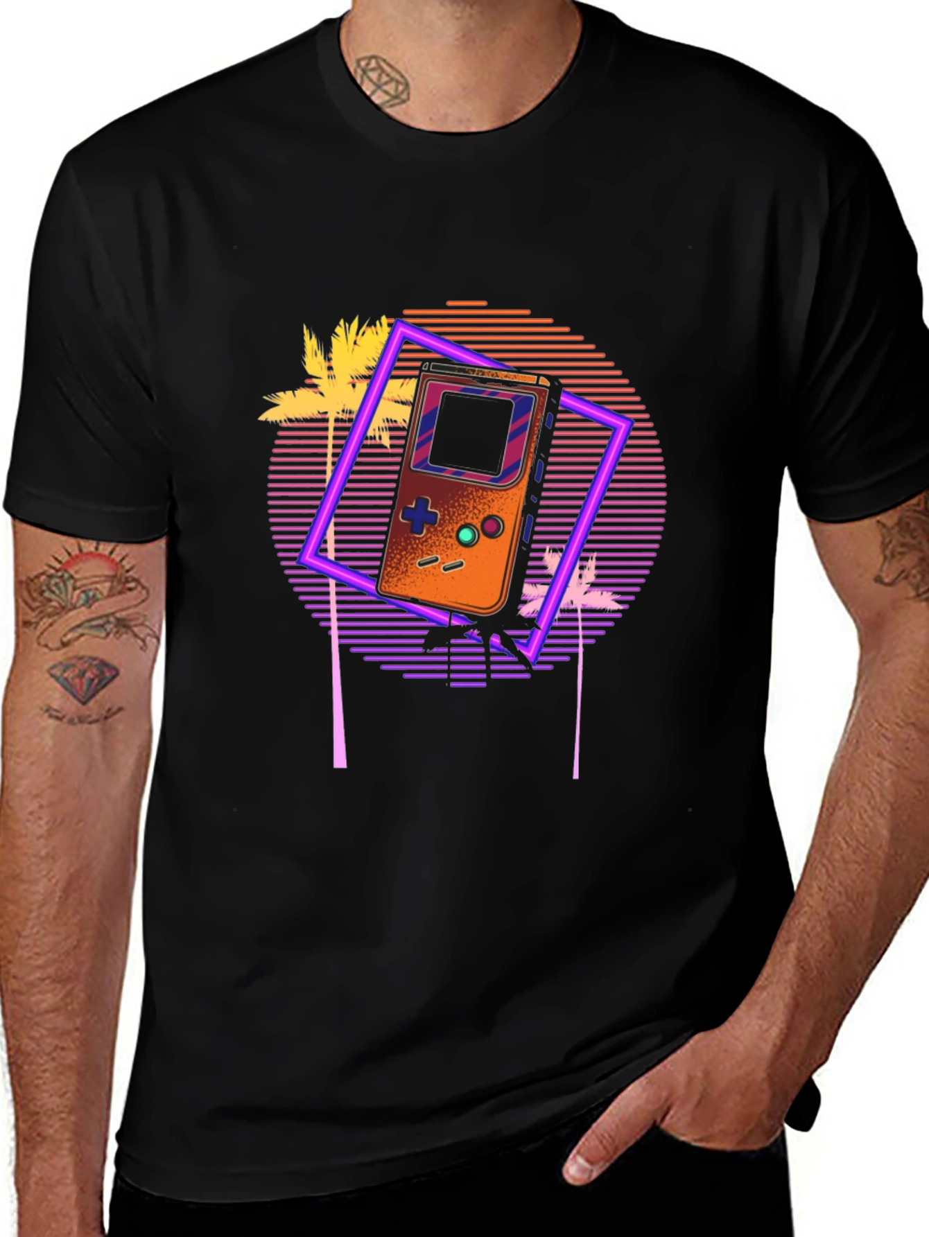 Variant 17 of Retro Game Console Graphic T-Shirt
