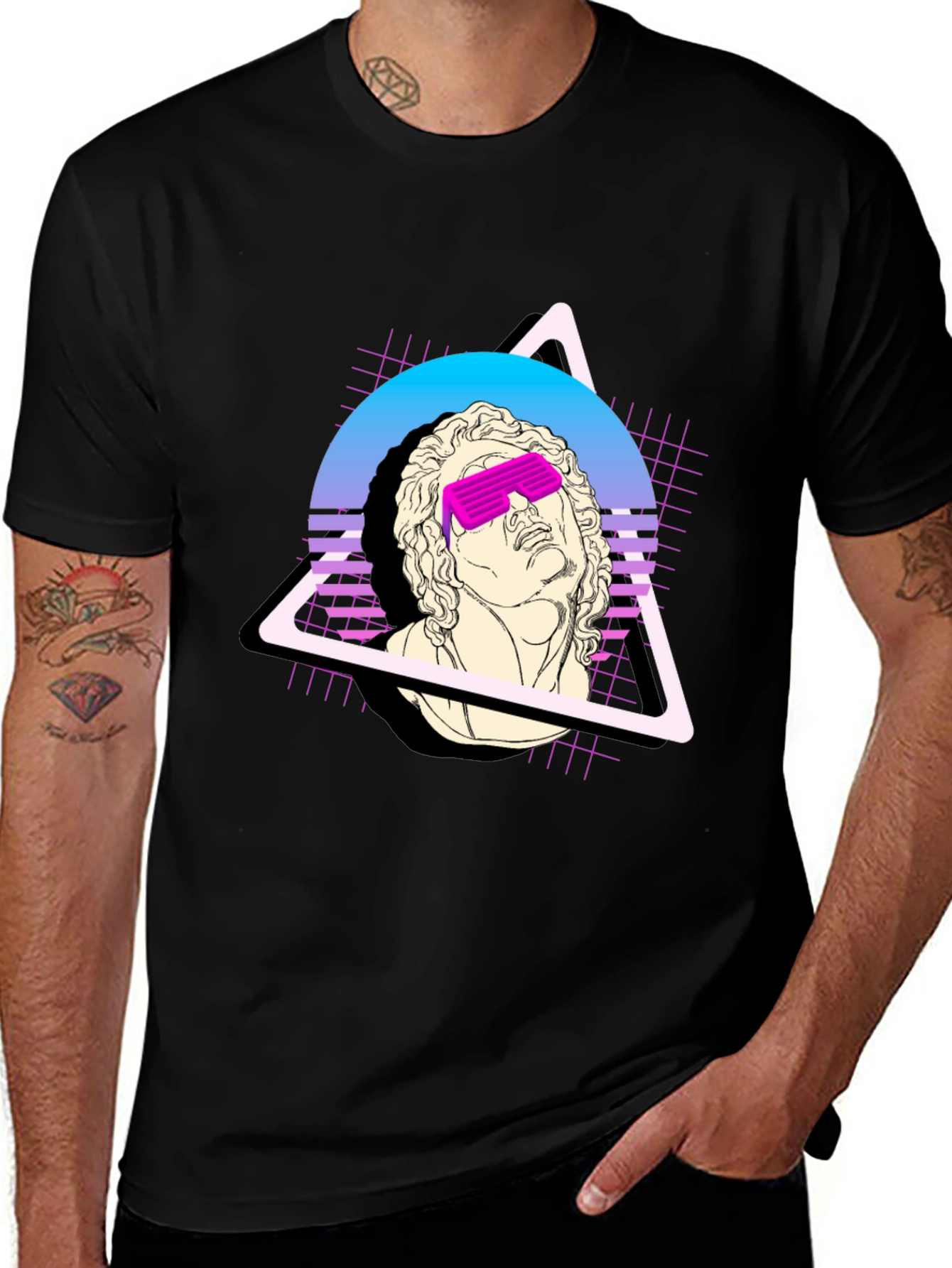 Retro Statue Head T-Shirt