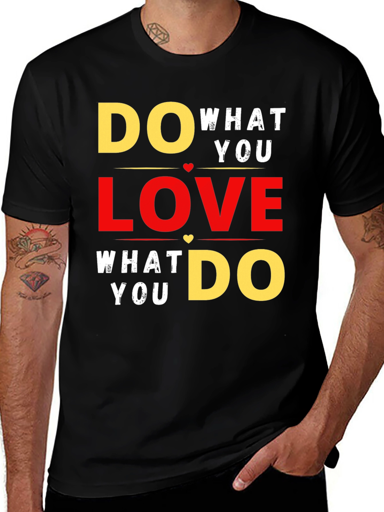 Variant 22 of Do What You Love Graphic T-Shirt - Black
