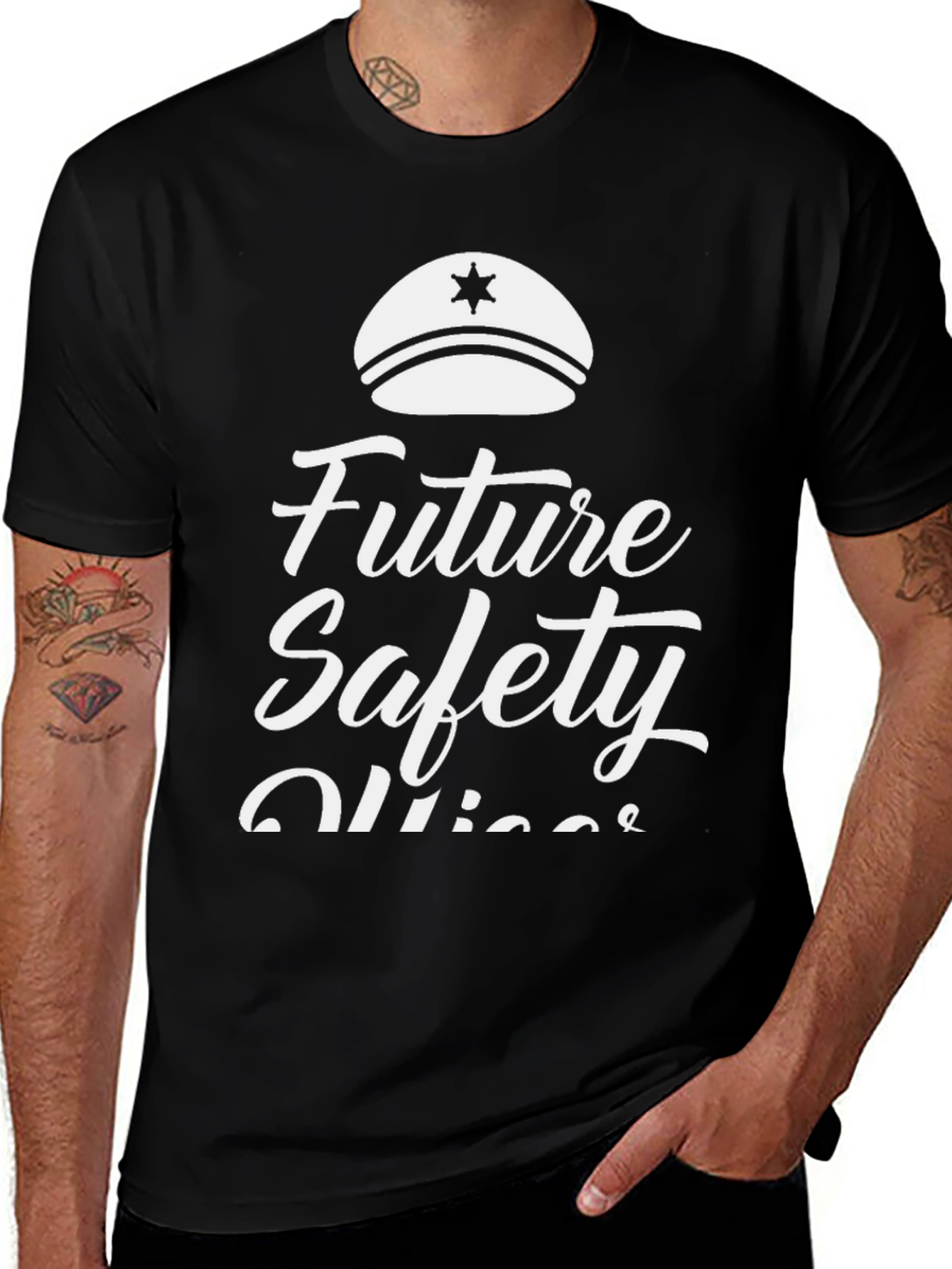 Variant 19 of Future Safety Officer Black T-Shirt