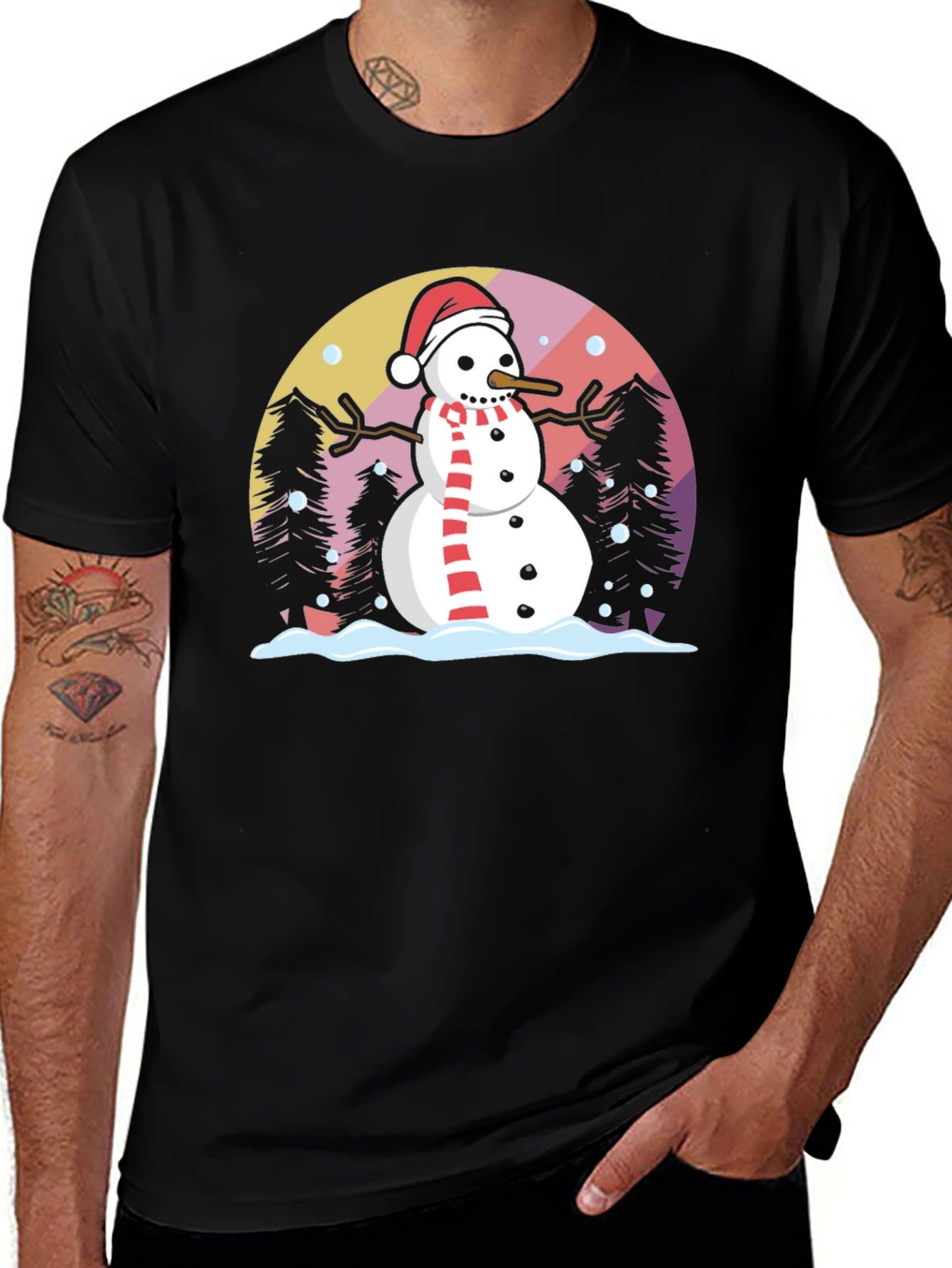 Variant 27 of Festive Snowman Graphic Tee