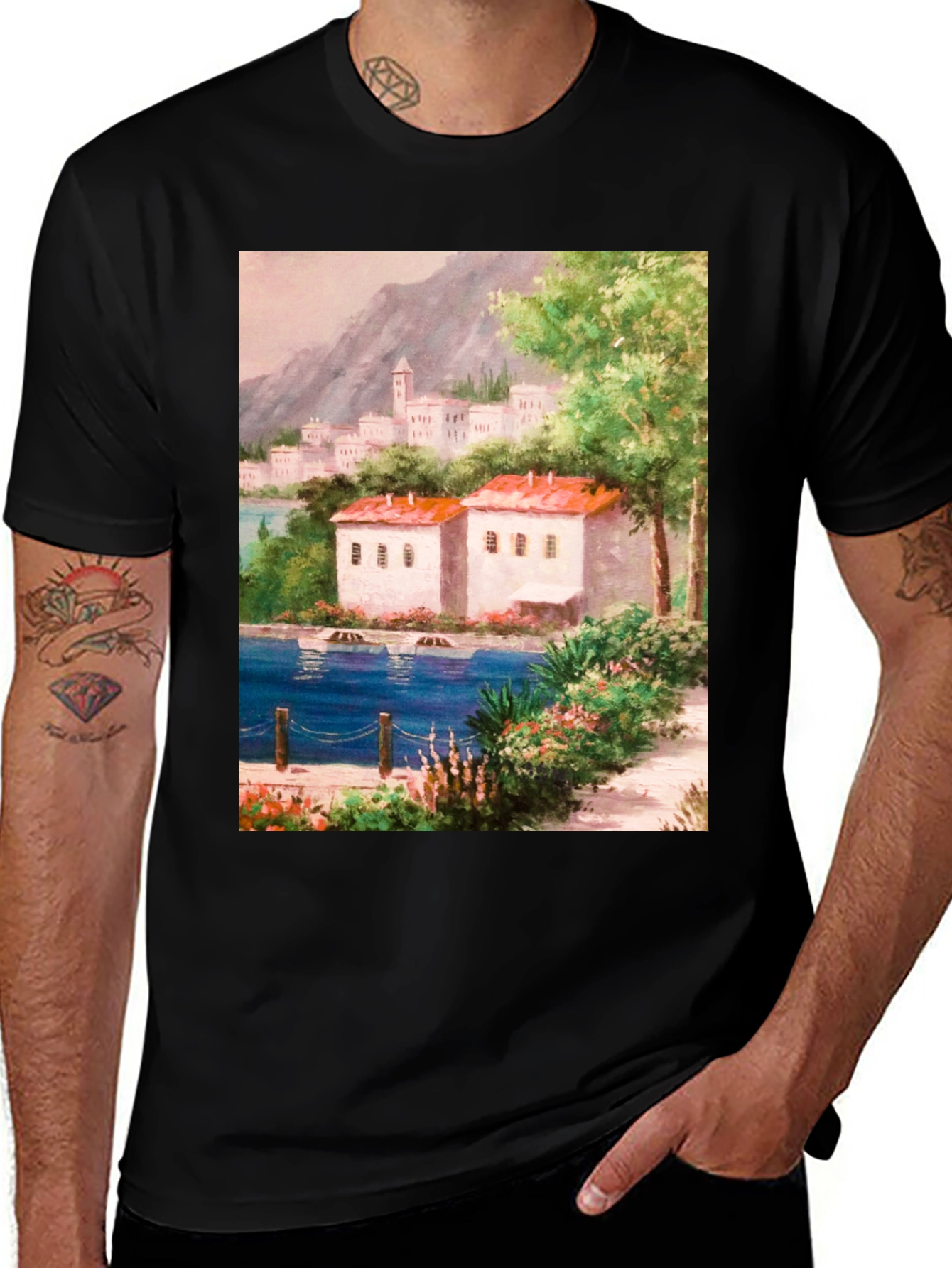 Variant 11 of Scenic Lake View Graphic Tee