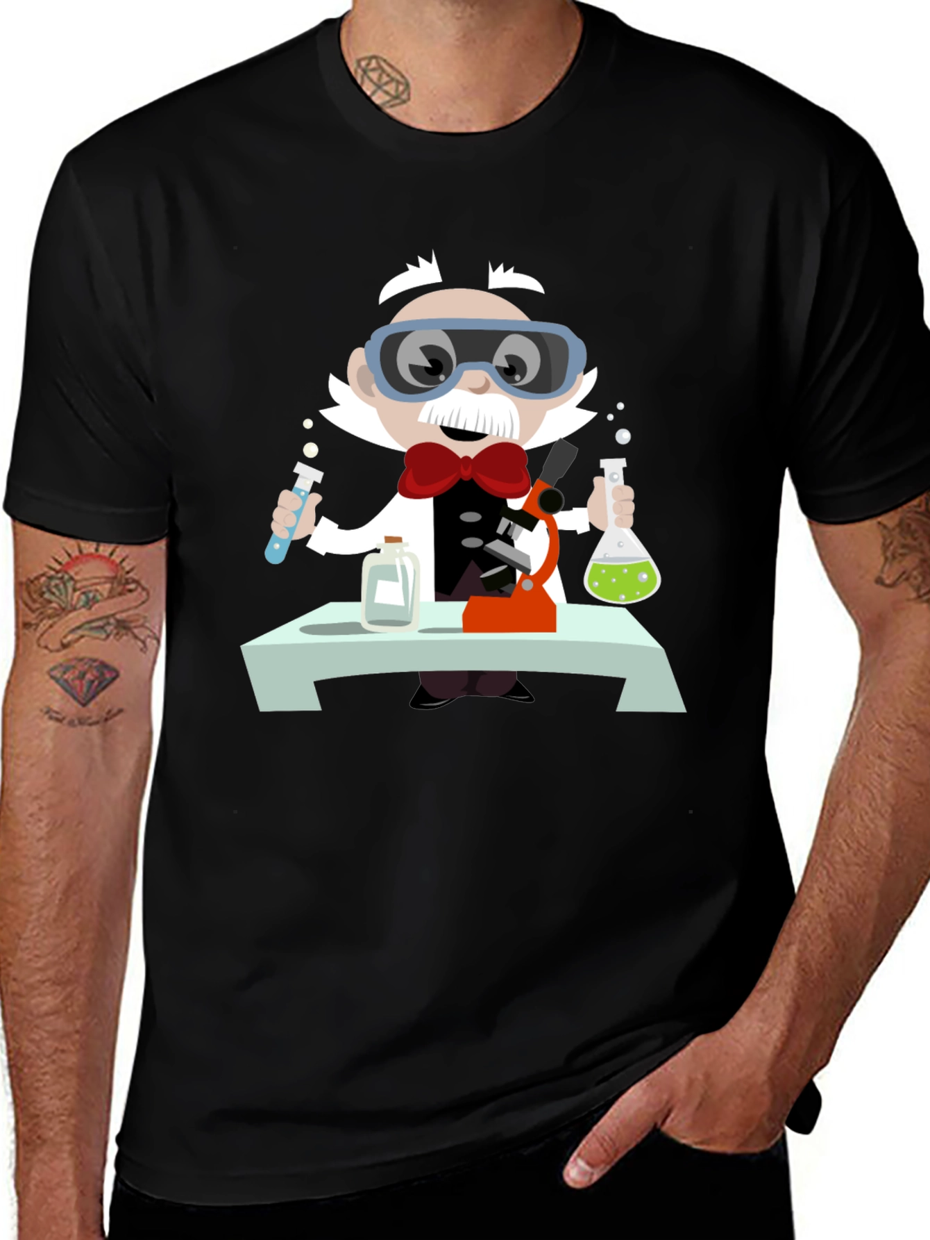 Variant 10 of Mad Scientist T-Shirt - Novelty Cartoon Tee