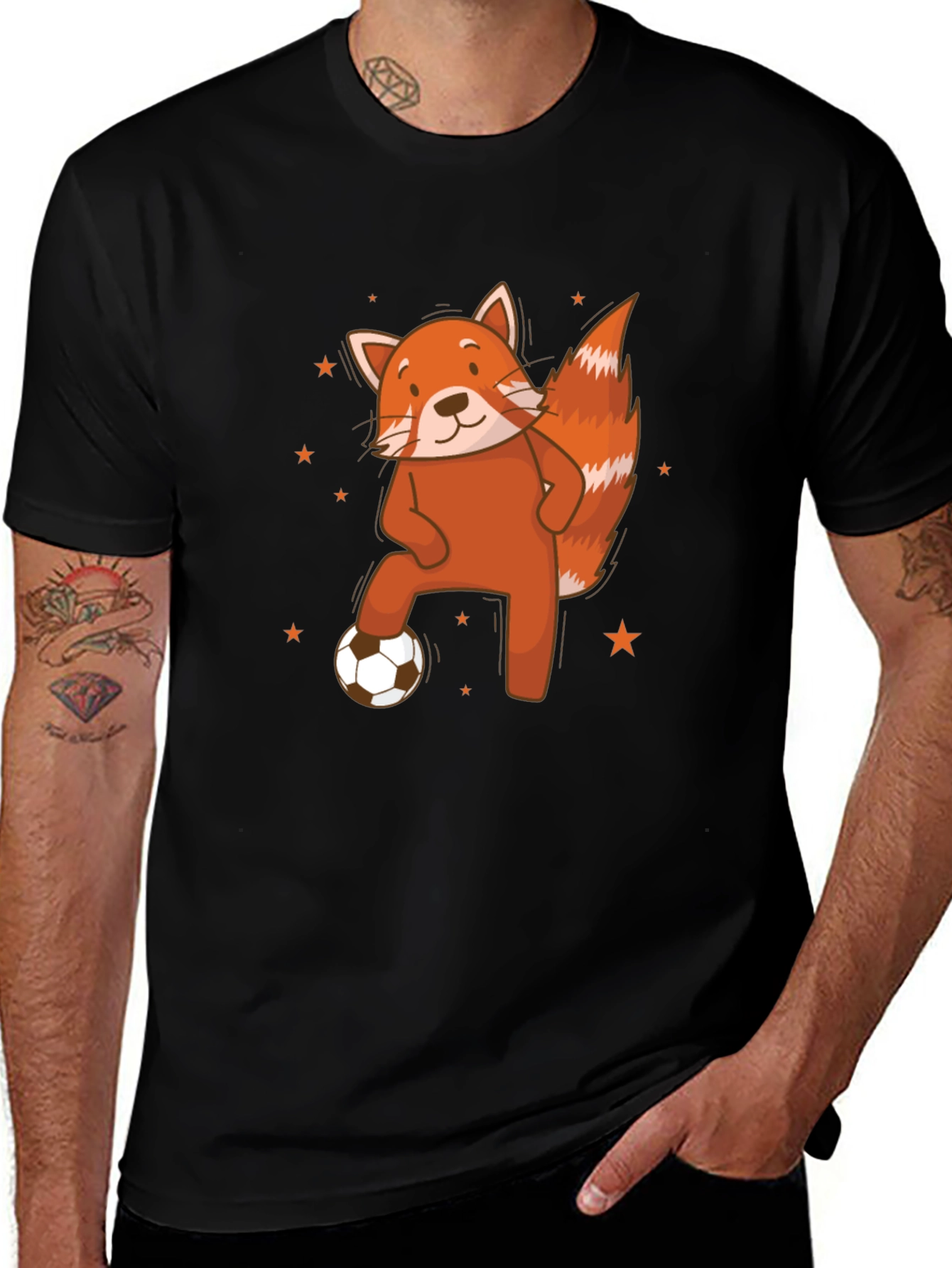 Variant 14 of Red Panda Soccer T-Shirt - Cute Animal Tee