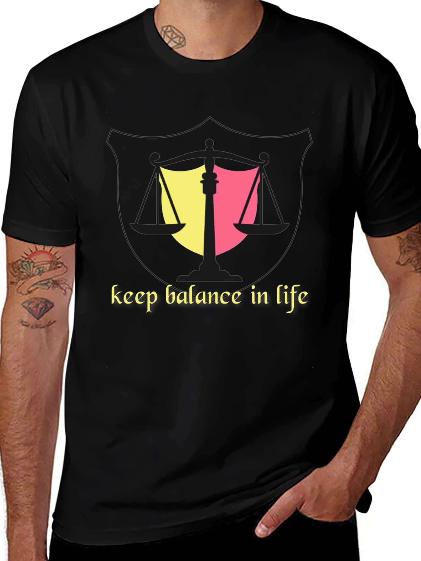 Variant 19 of Balance in Life Graphic T-Shirt