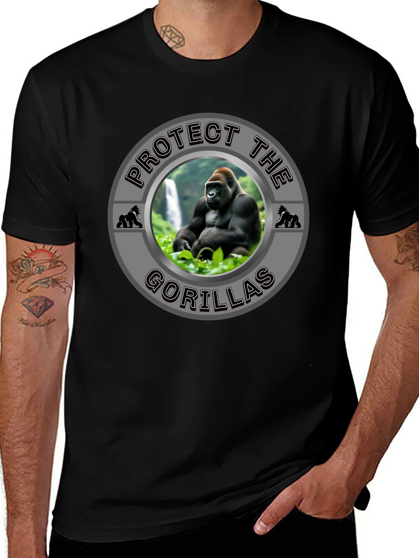 Variant 17 of Protect The Gorillas Graphic T-Shirt