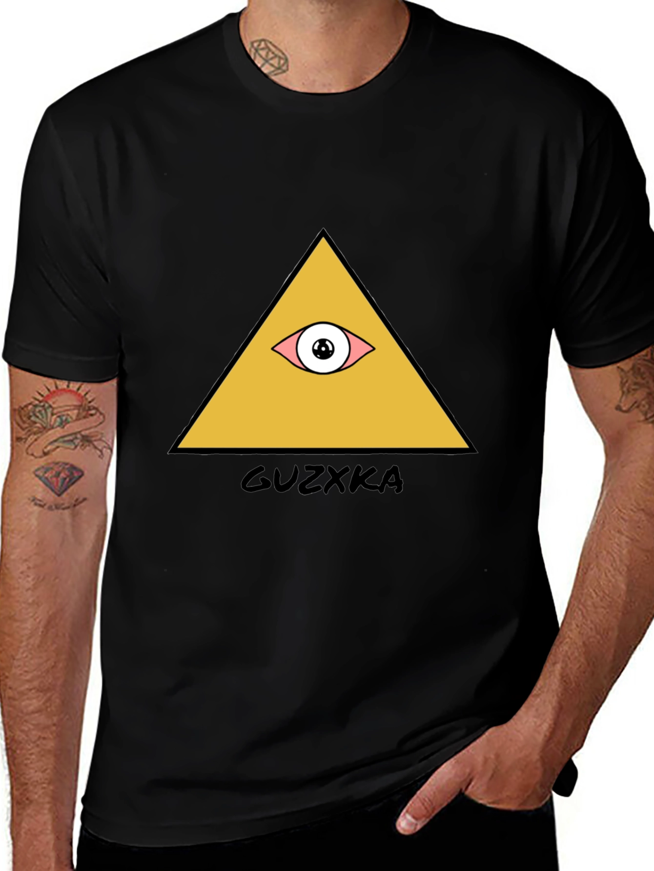 Variant 10 of Illuminati Eye Graphic T-Shirt - Stylish Black Tee