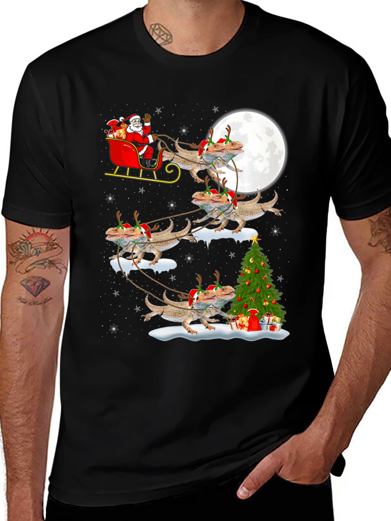 Bearded Dragon Christmas T-Shirt