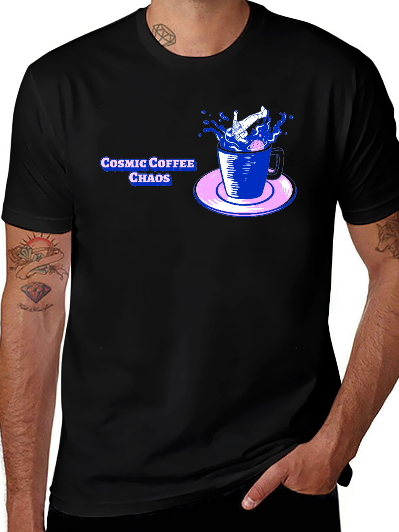 Variant 25 of Cosmic Coffee Chaos Graphic T-Shirt