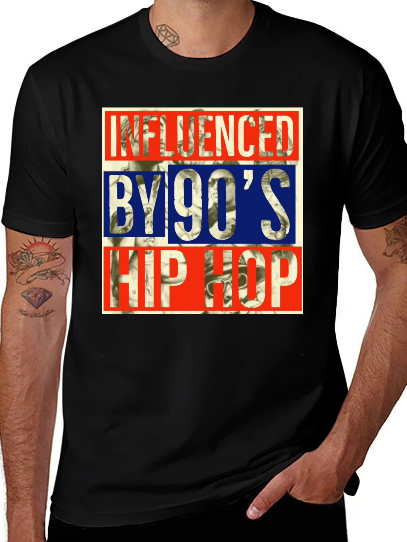 Variant 25 of Influenced by 90's Hip Hop T-Shirt