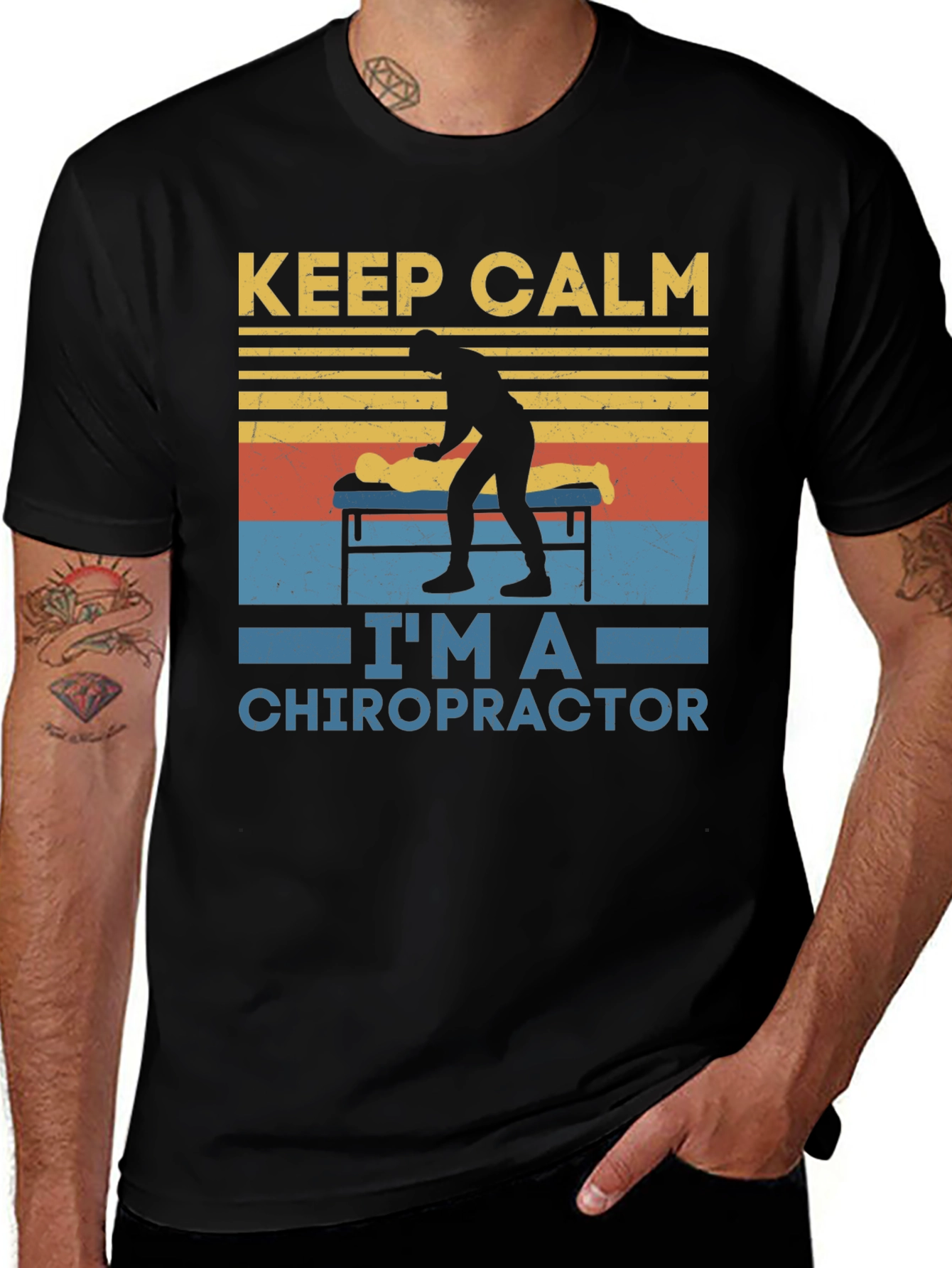 Variant 19 of Keep Calm I'm A Chiropractor T-Shirt