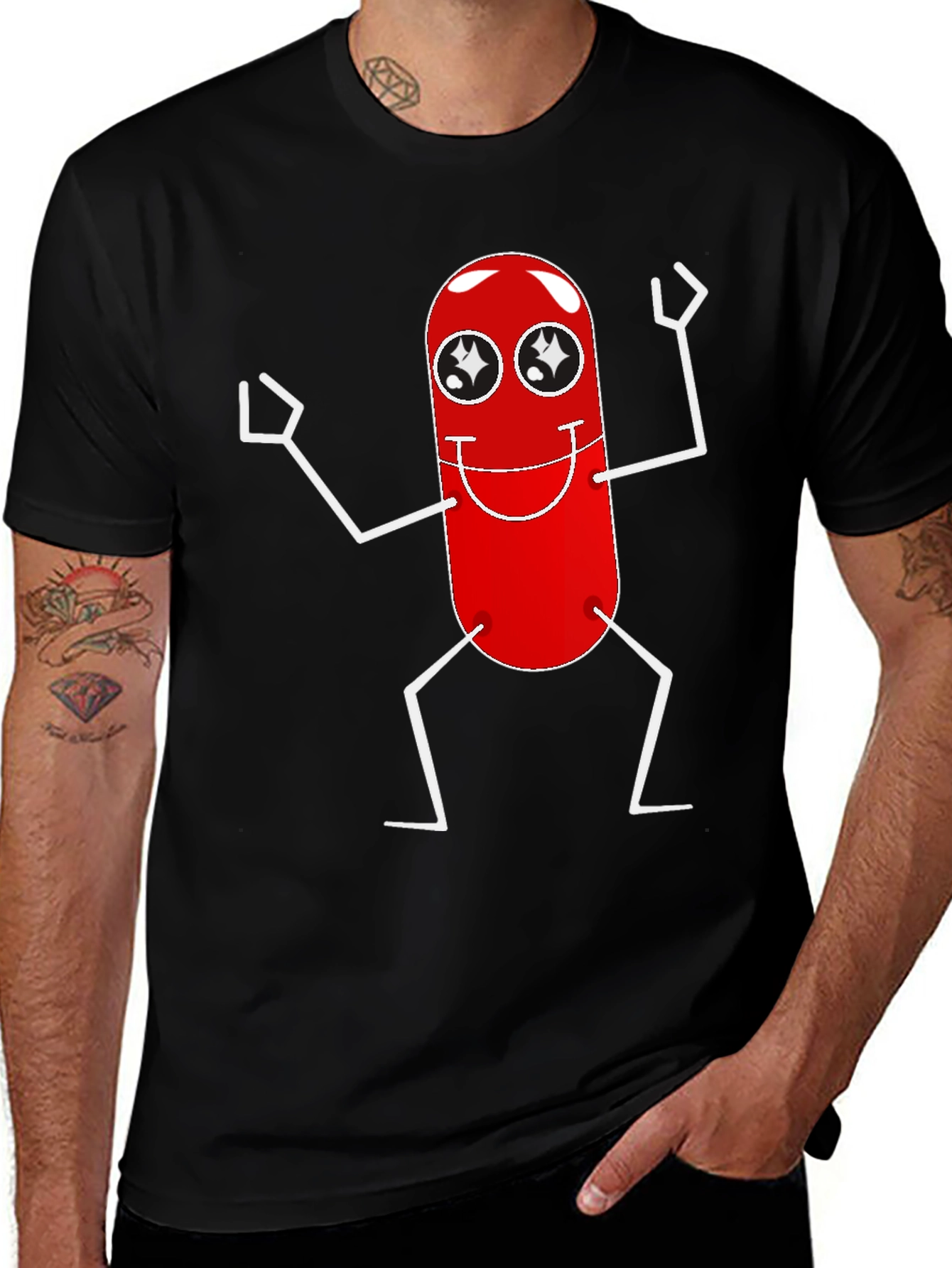 Variant 17 of Cartoon Pill T-Shirt