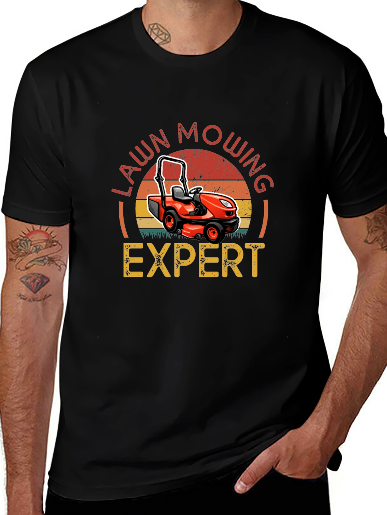 Variant 5 of Lawn Mowing Expert Graphic Tee