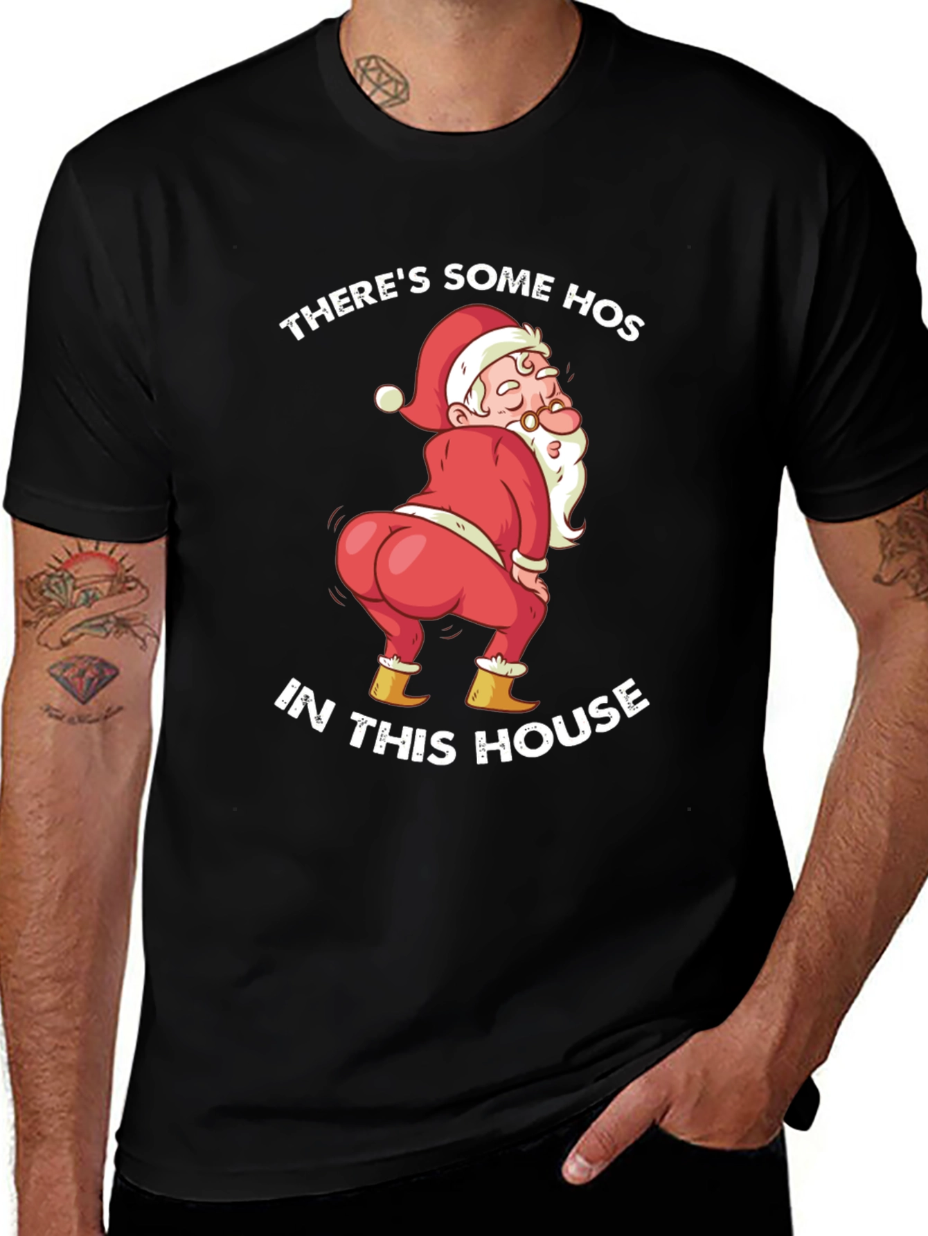Funny Santa Twerking Christmas T-Shirt