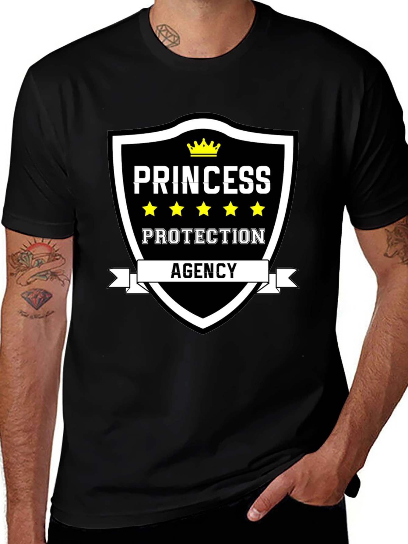 Princess Protection Agency Black T-Shirt