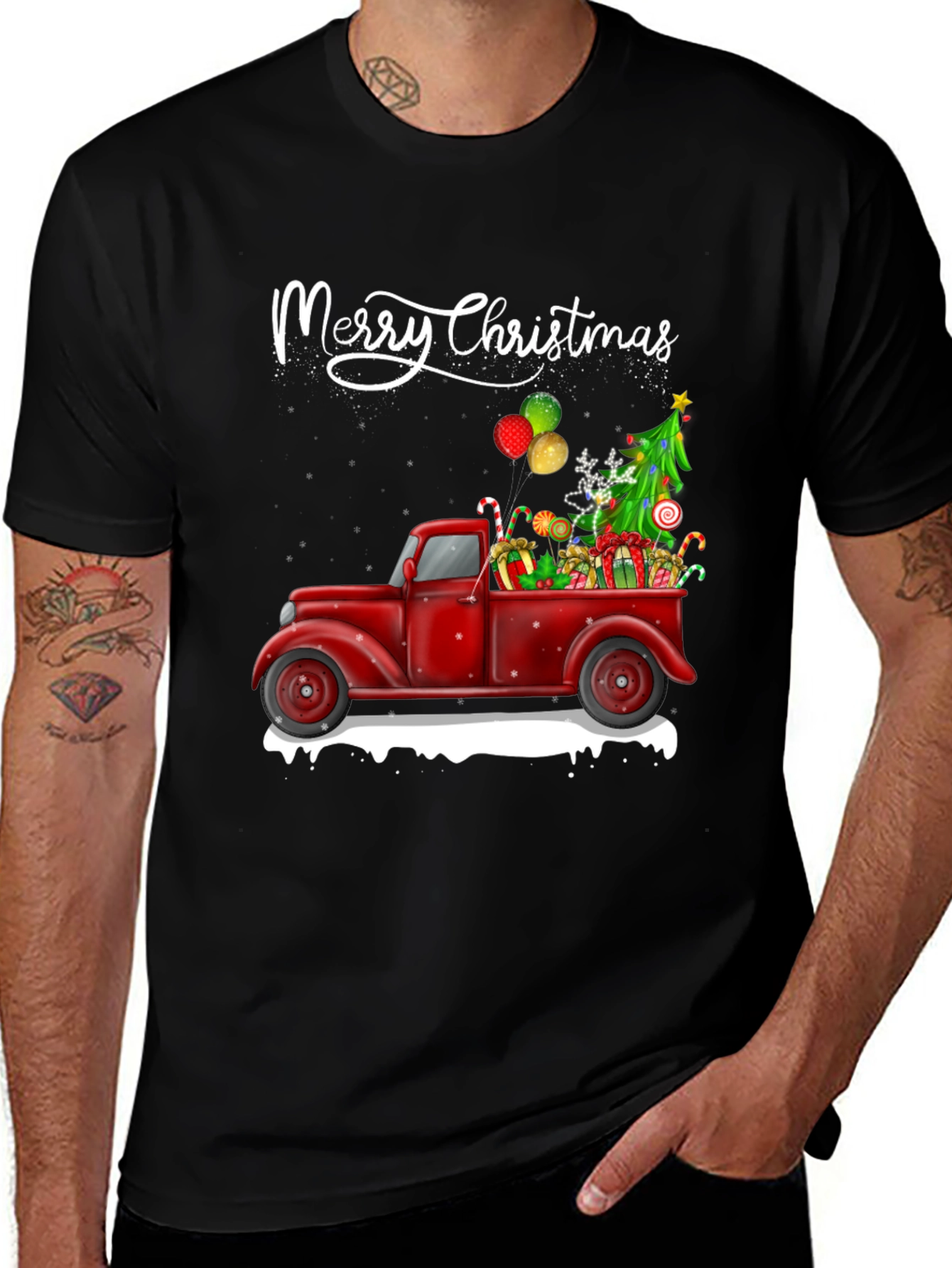 Merry Christmas Truck T-Shirt