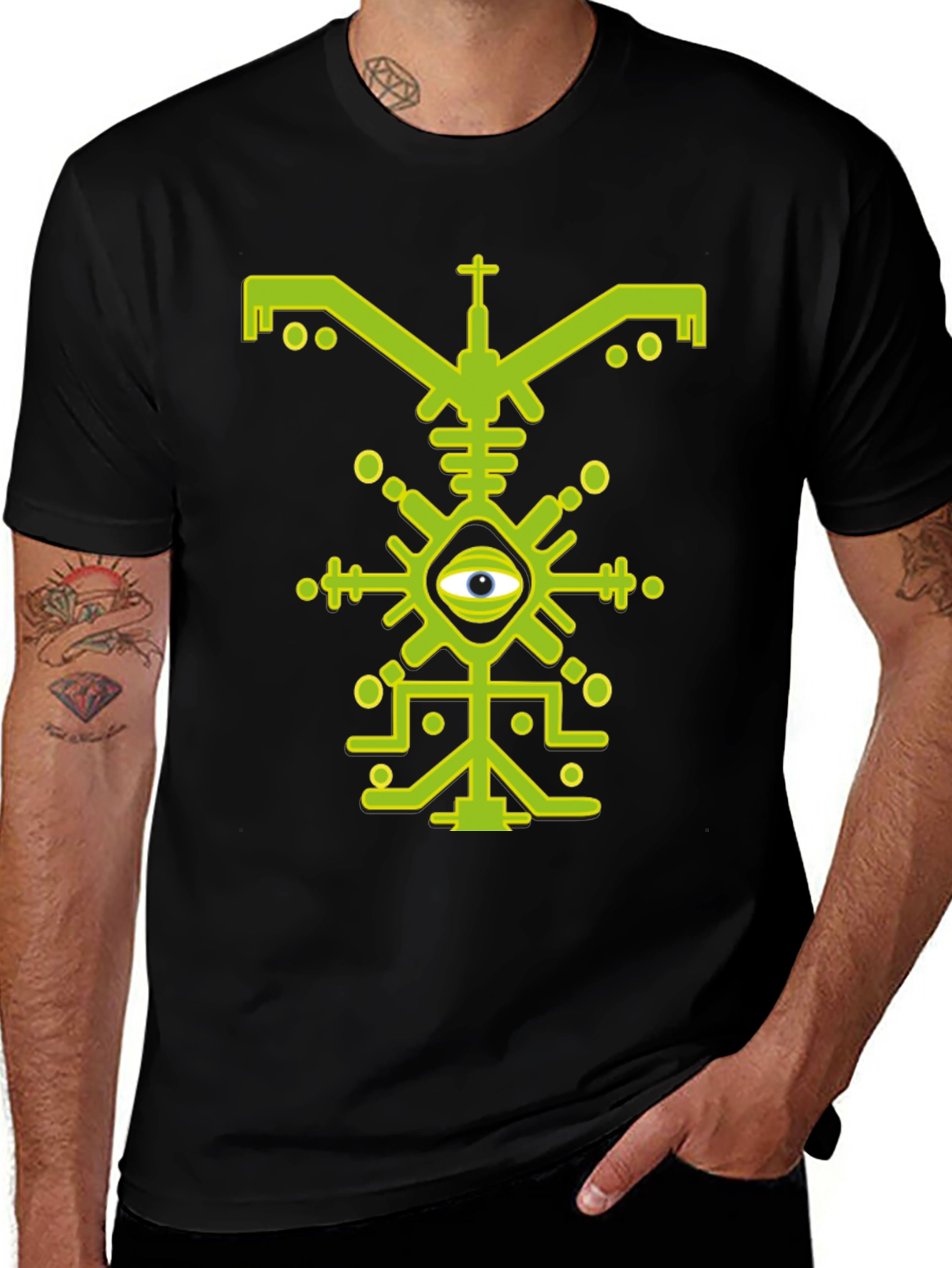 Black Mystic Eye Graphic Tee - Black T-Shirt main image