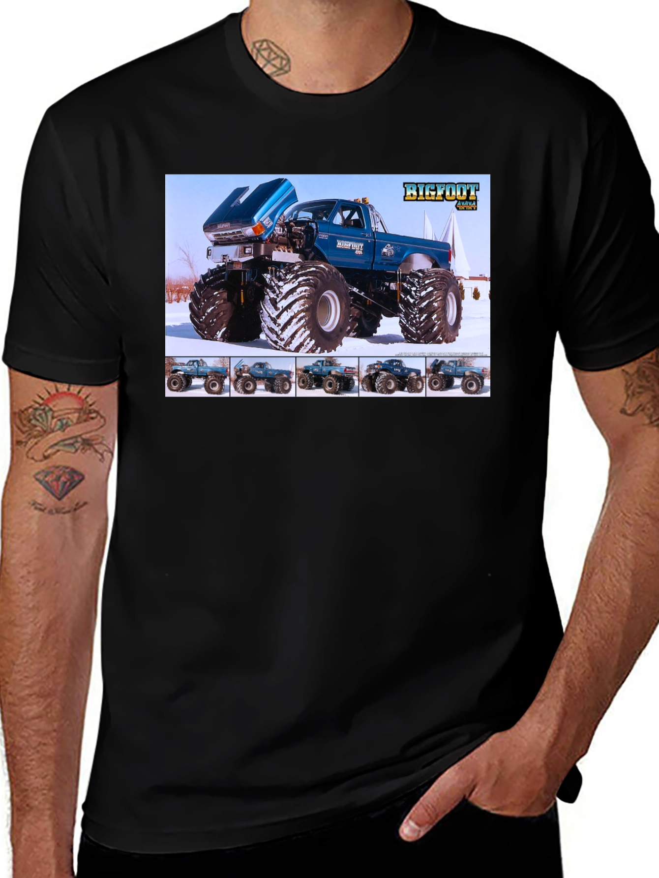 Variant 24 of Bigfoot Monster Truck Graphic Tee