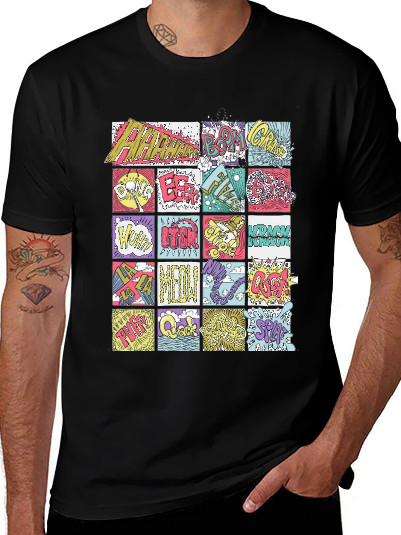 Variant 25 of Comic Sound Effect Graphic Print Tee