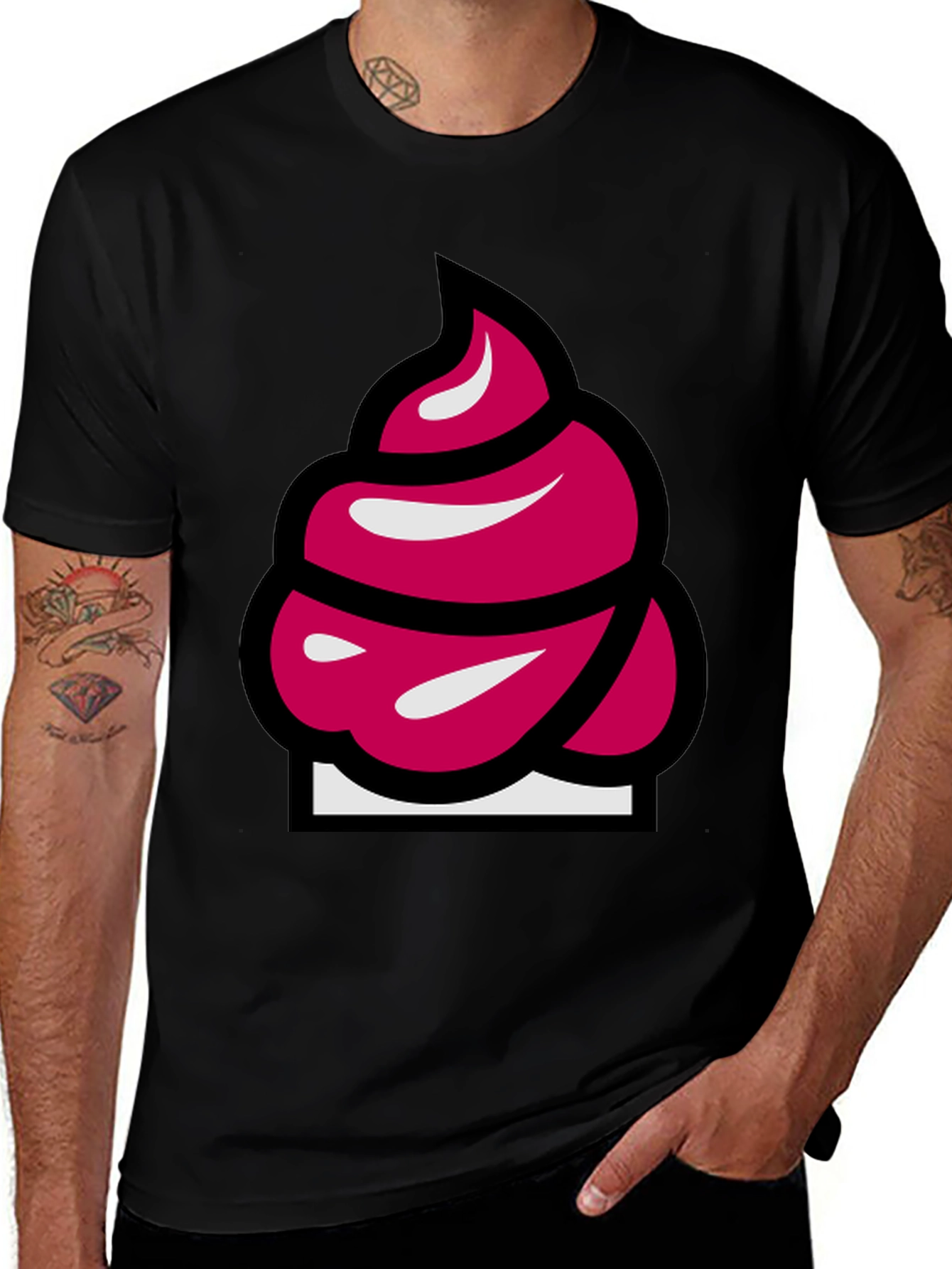 Variant 24 of Funky Pink Swirl T-Shirt