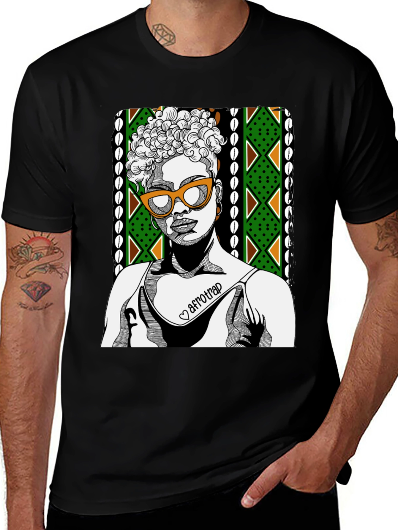 Variant 28 of Afrotrap T-Shirt - Bold Graphic Tee