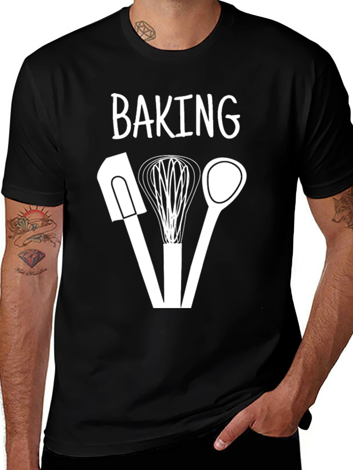 Variant 28 of Baking T-Shirt - Spatula Whisk Spoon Graphic Tee