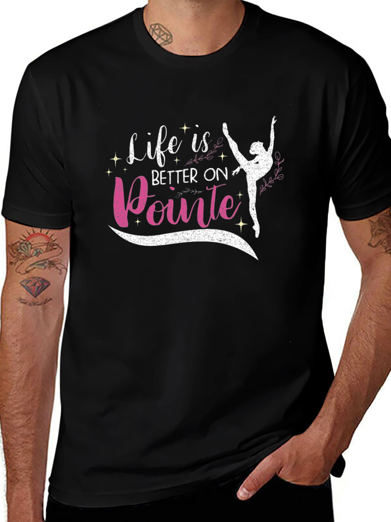 Variant 17 of Ballet Pointe T-Shirt - Life is Better
