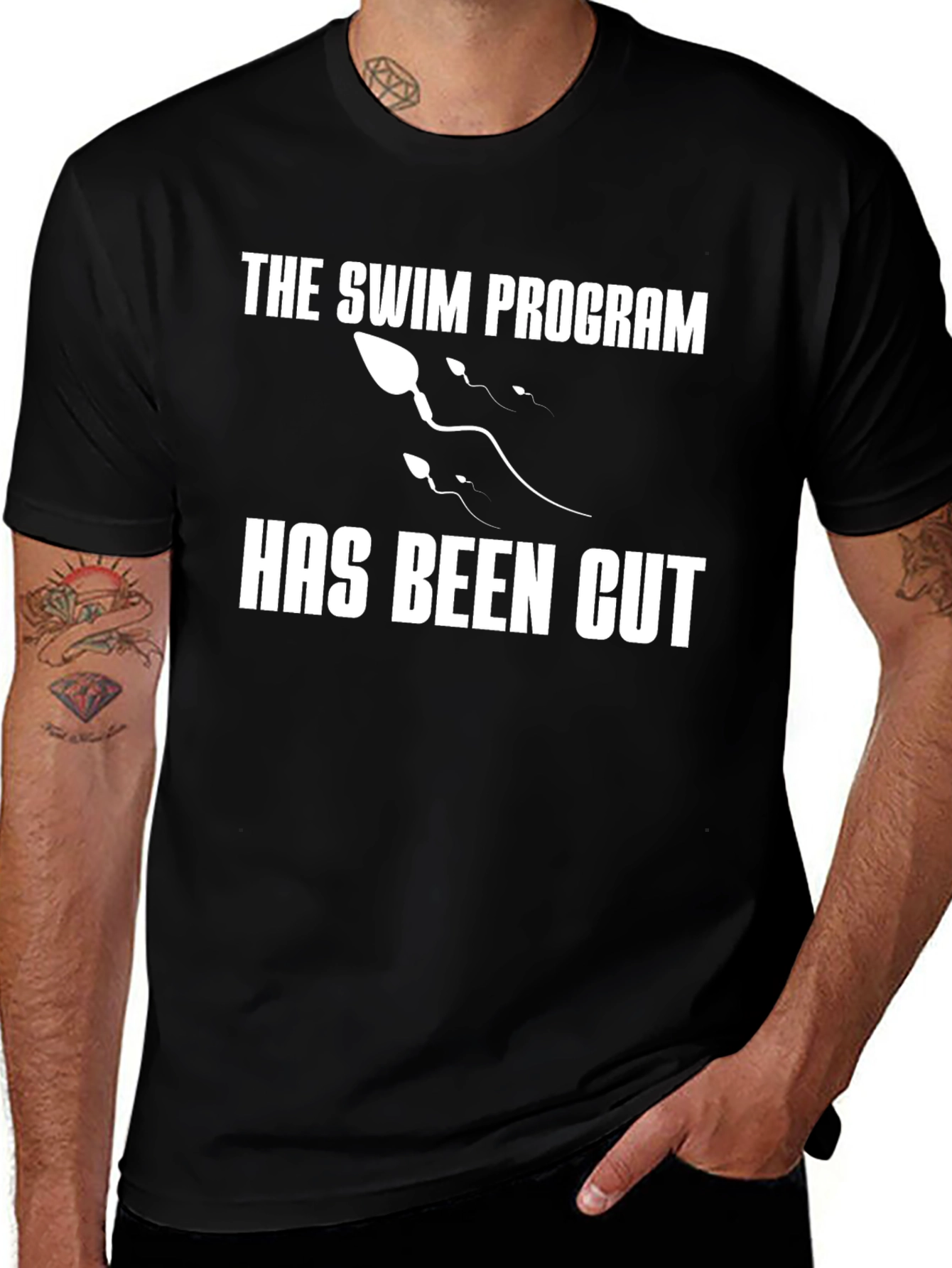 Variant 3 of The Swim Program T-Shirt - Funny Sperm Pun Tee
