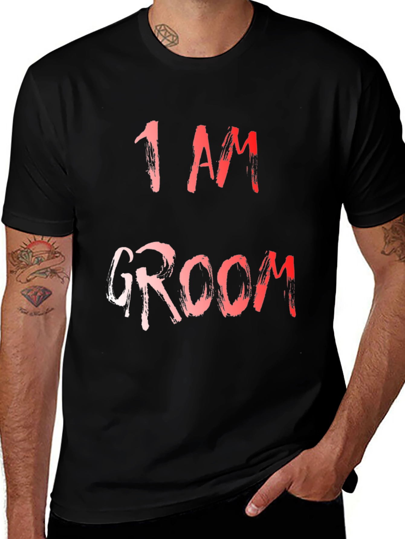 Variant 8 of I AM GROOM Crew Neck T-Shirt