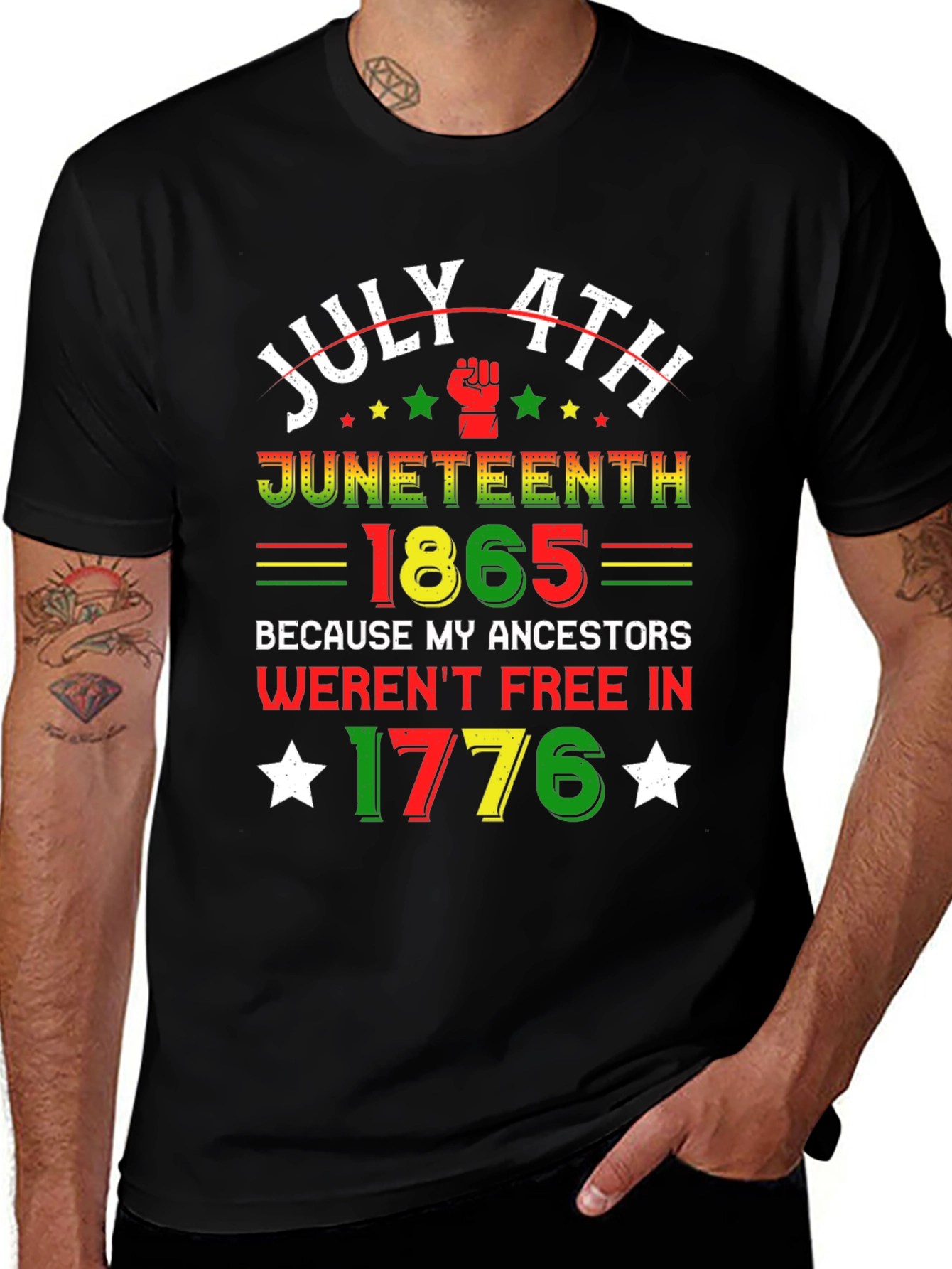 Juneteenth July 4th Ancestors Tee
