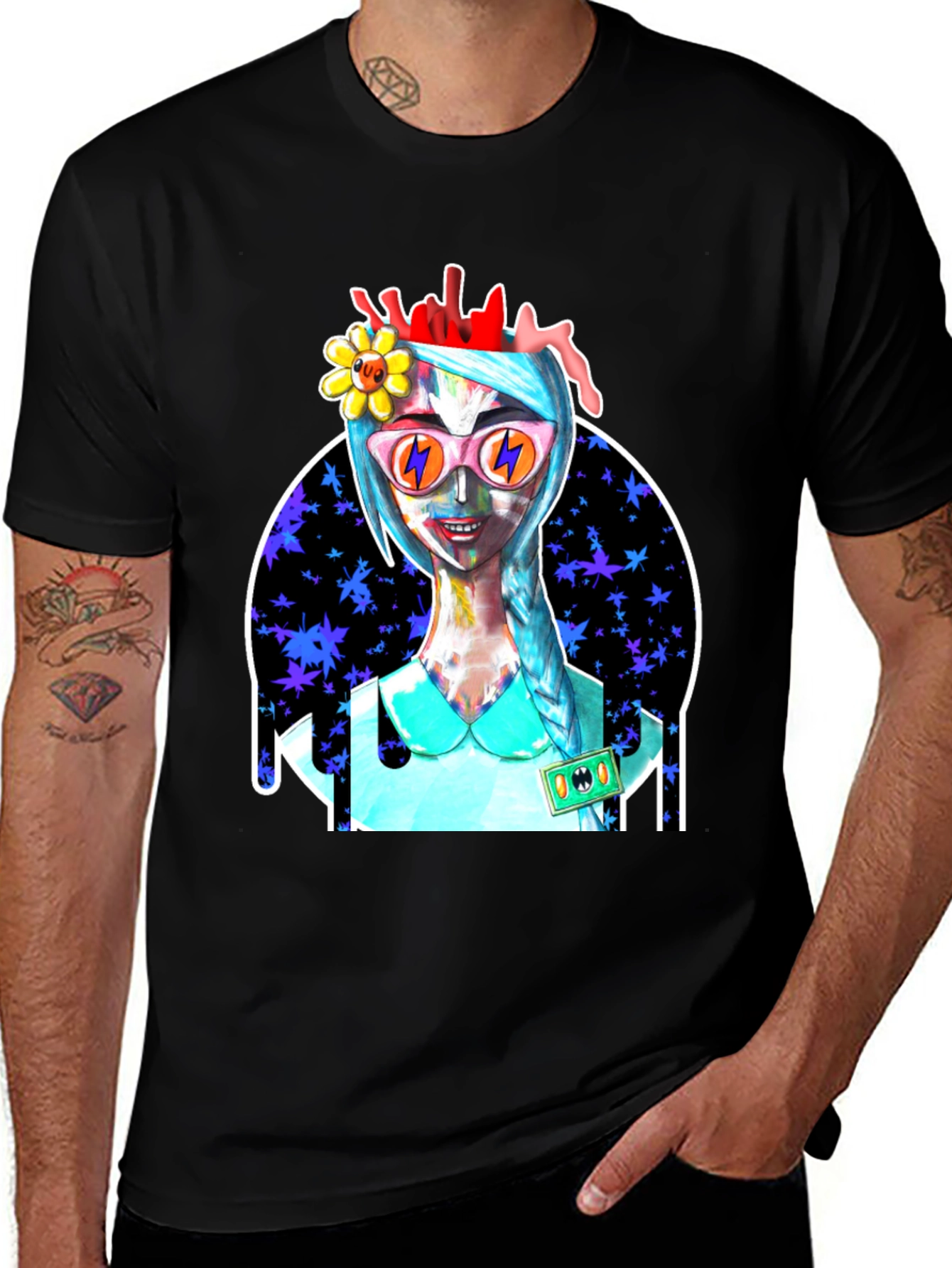Variant 9 of Funky Graphic Tee - Quirky Character Art