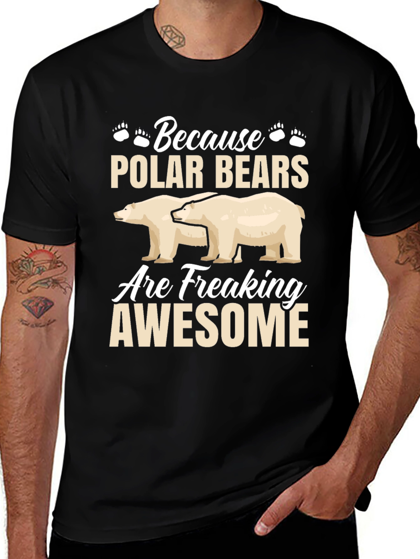 Variant 16 of Polar Bear Awesome Graphic T-Shirt
