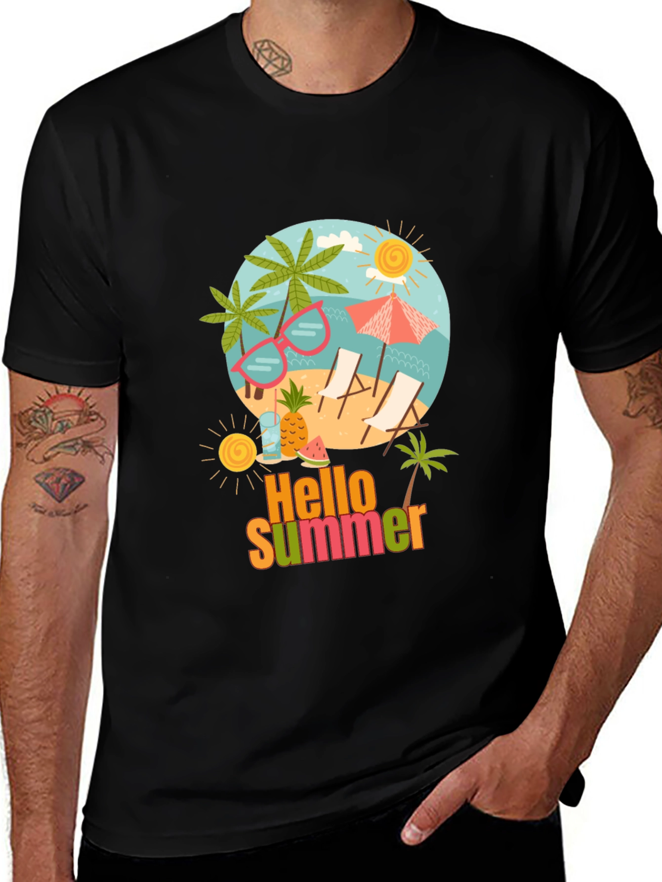 Variant 5 of Hello Summer Graphic Tee