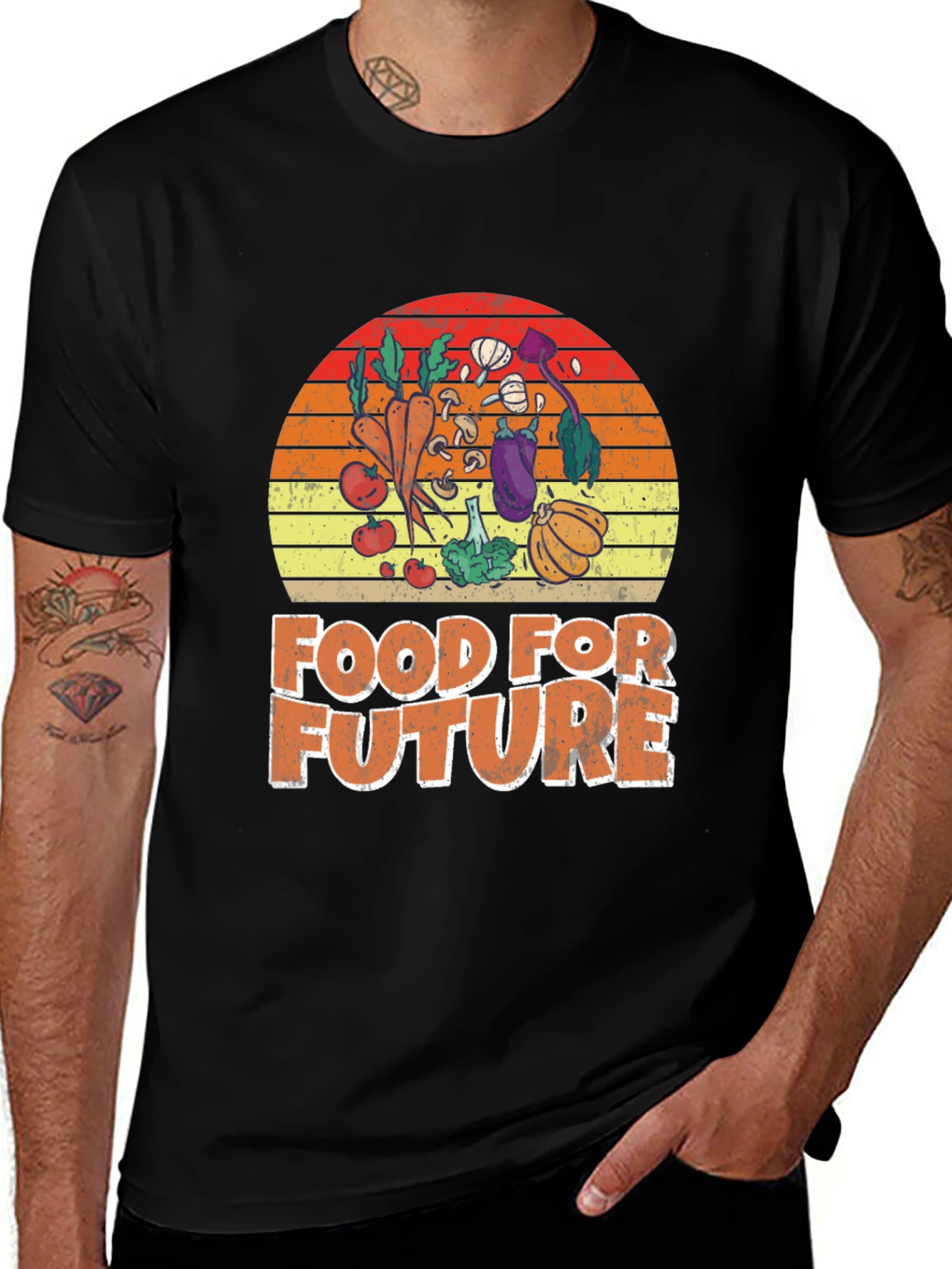 Variant 19 of Food for Future Graphic Tee - Eco Friendly Shirt