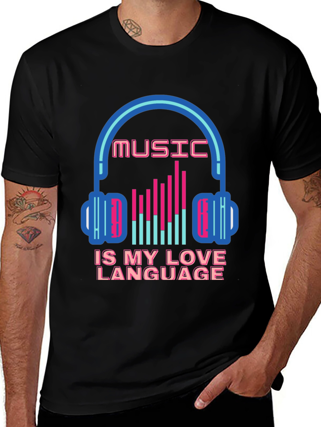 Variant 19 of Music is My Love Language T-Shirt