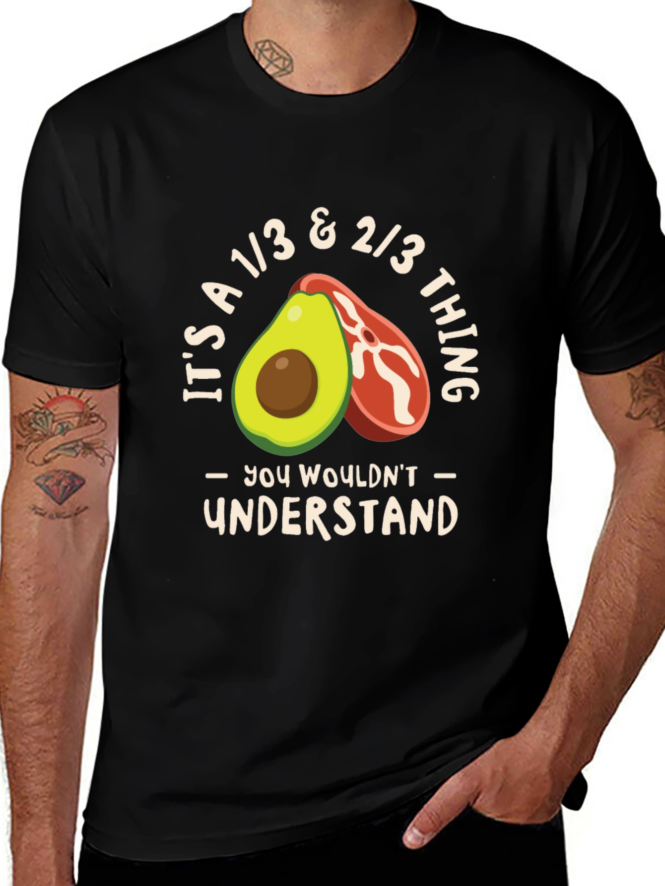 Variant 30 of Avocado & Steak T-Shirt - You Wouldn't Understand