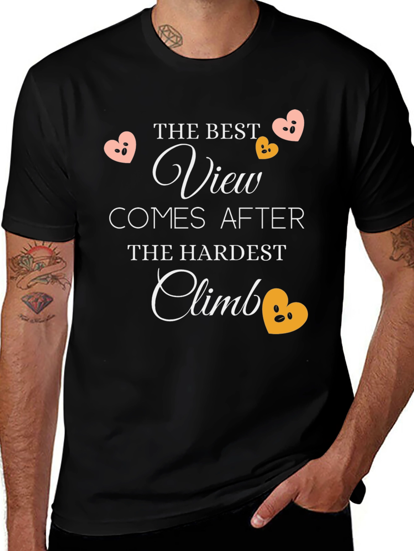 Variant 12 of Inspirational Climb T-Shirt - The Best View