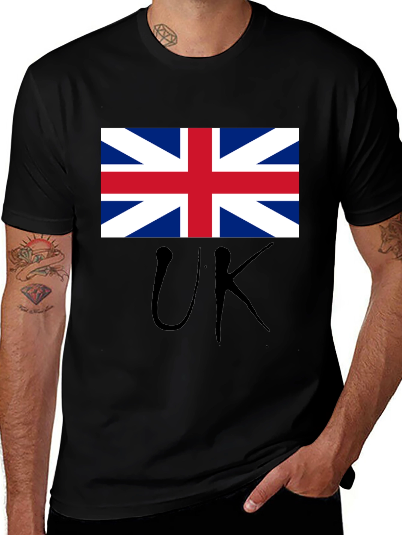 UK Flag Graphic T-Shirt - Stylish Patriotic Tee
