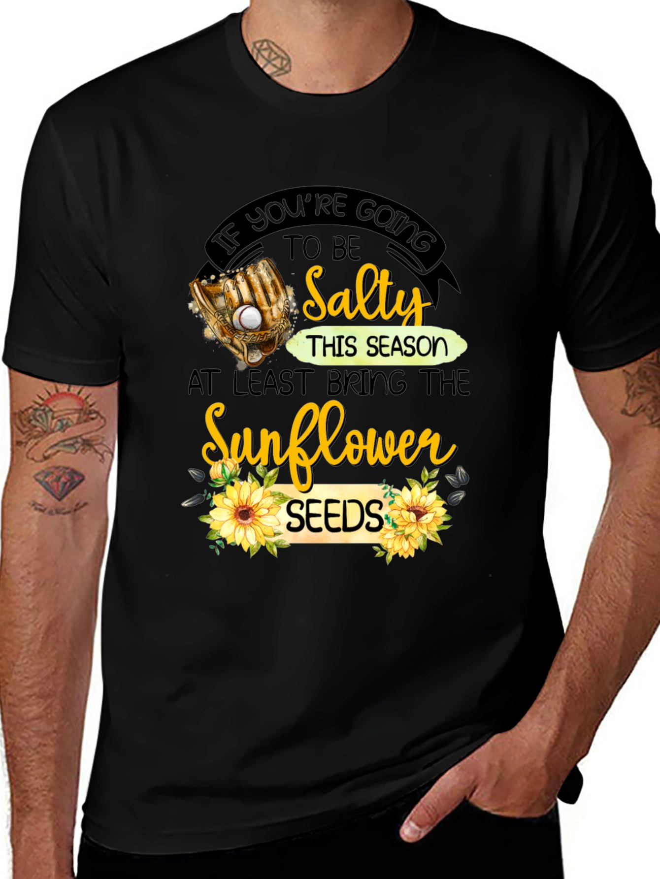 Variant 12 of Salty Sunflower Seeds Graphic T-Shirt