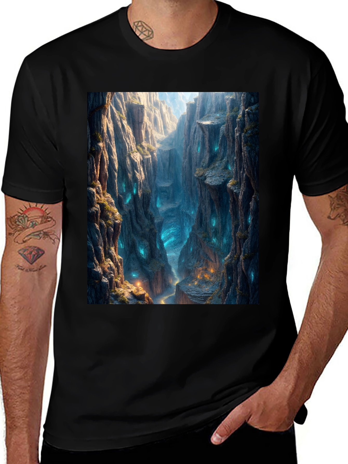 Enchanted Canyon Black T-Shirt