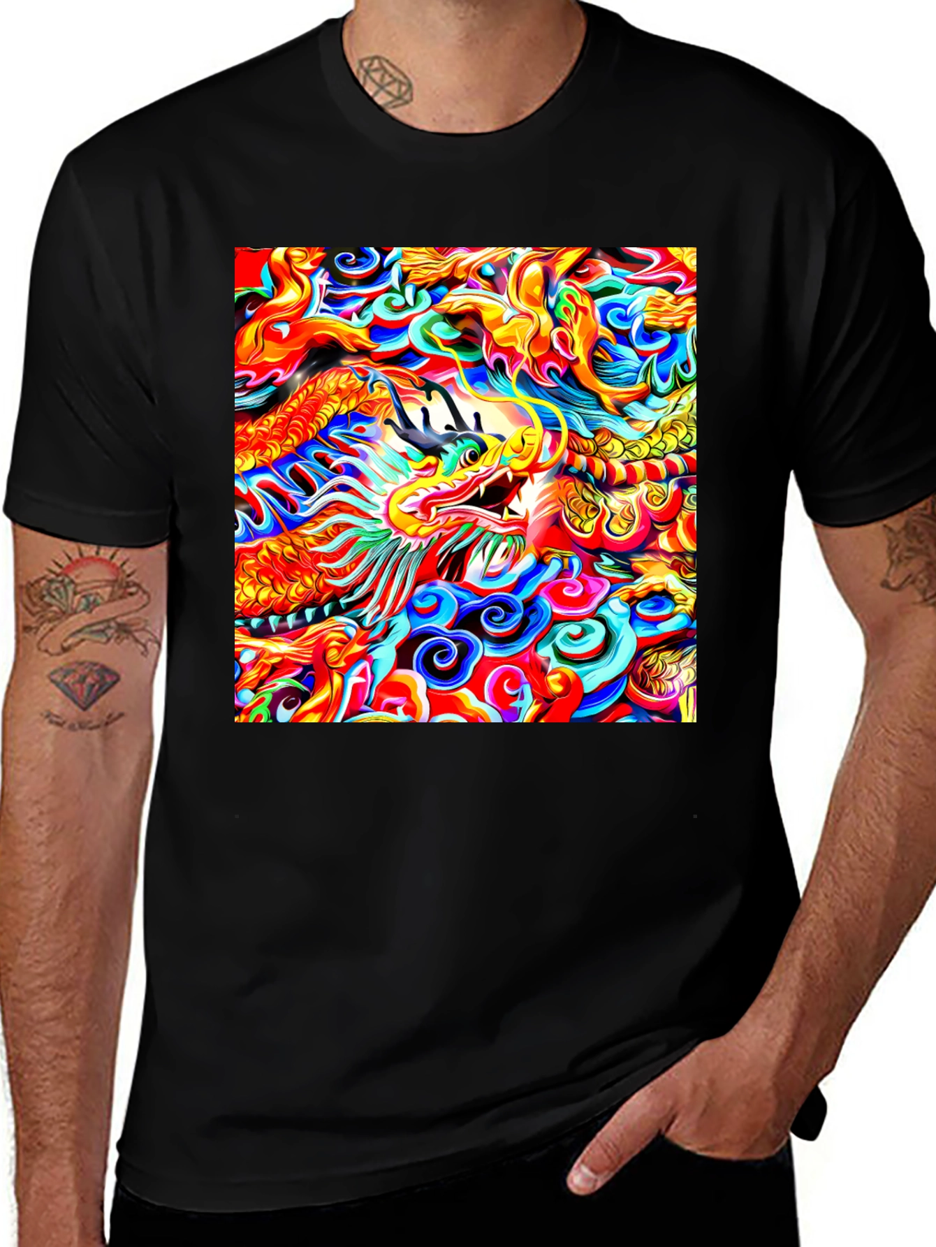 Variant 29 of Vibrant Dragon Graphic Tee - Bold & Unique Design